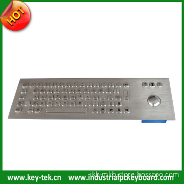 IP65 Integrated Compact Metal Keyboard with Trackball